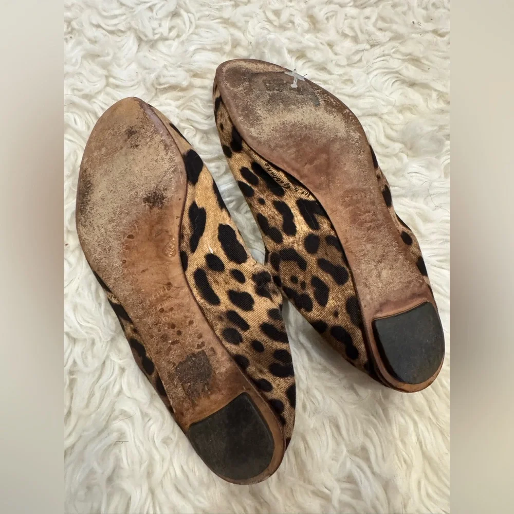 DOLCE & GABANNA leopard ballet flats size 36.5 - Picture 4 of 5
